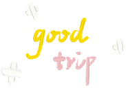 春夏油画棒质感花朵贴纸-good trip